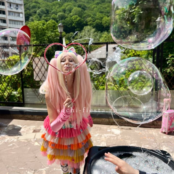 Шоу мыльных пузырей в Краснодаре