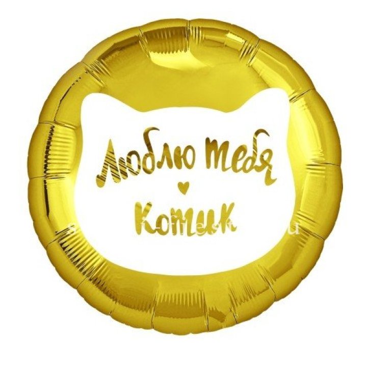 Фольгированный шар "Люблю тебя, Котик" в Краснодаре