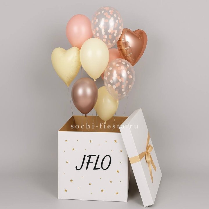 Коробка-сюрприз с шарами №2 в Краснодаре