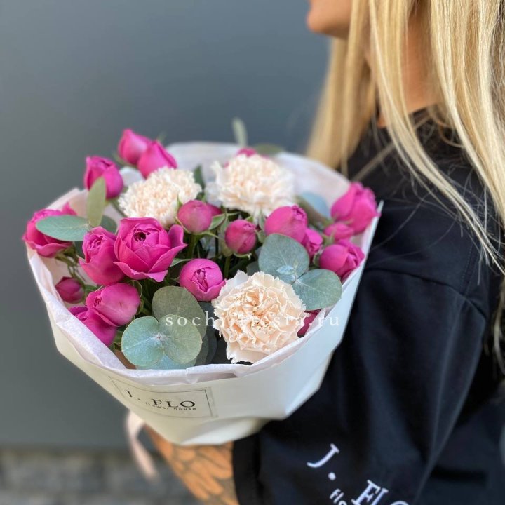 Букет с мисти бабблс №2 в Краснодаре