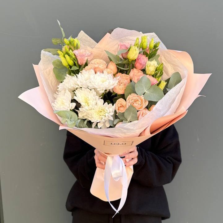 Букет "Персиковая нежность" в Краснодаре