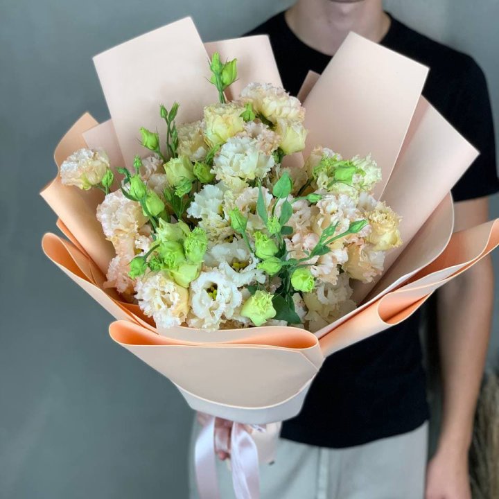 Букет эустом "Крем" в Краснодаре