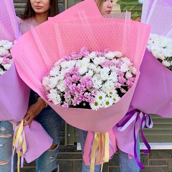 Букет хризантем №3 в Краснодаре