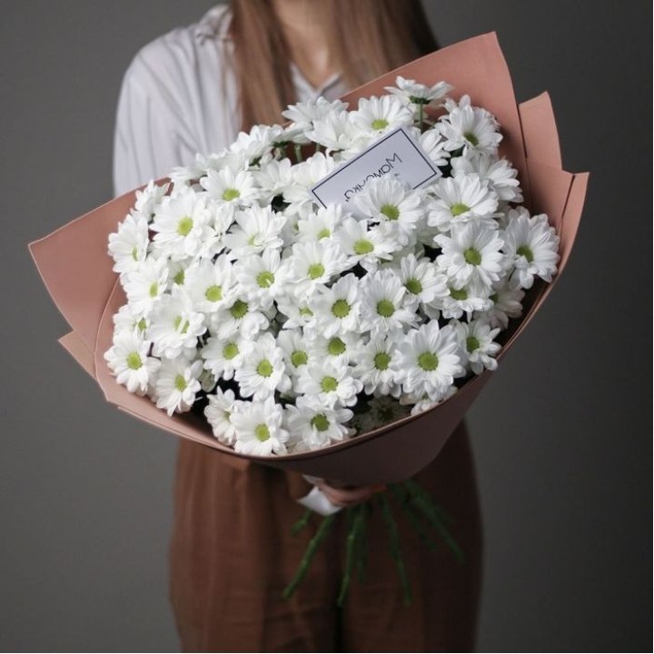 Хризантемы в крафте в Краснодаре