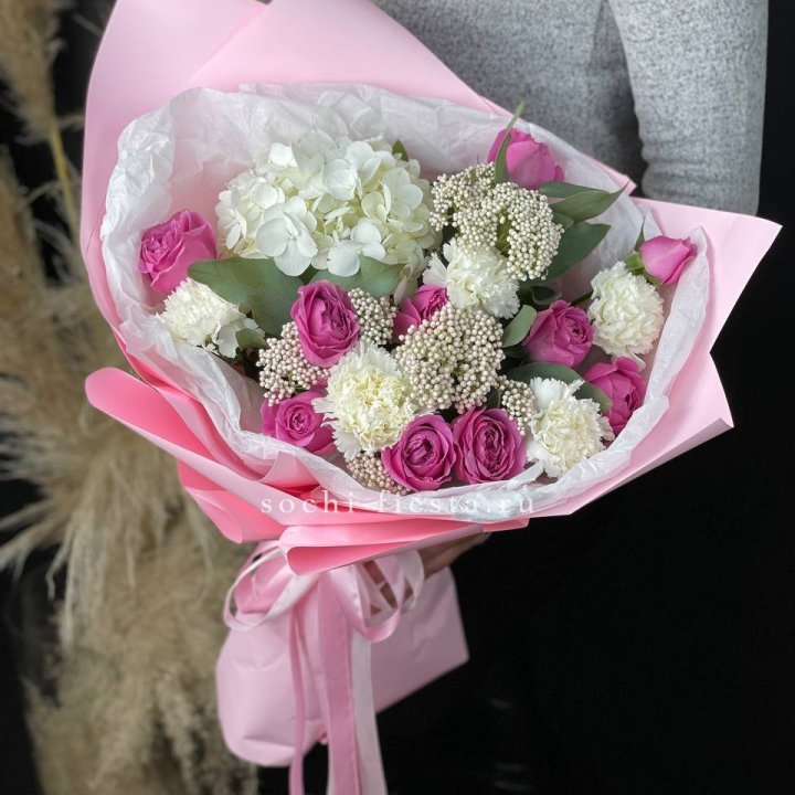 Букет с мисти бабблс №1 в Краснодаре