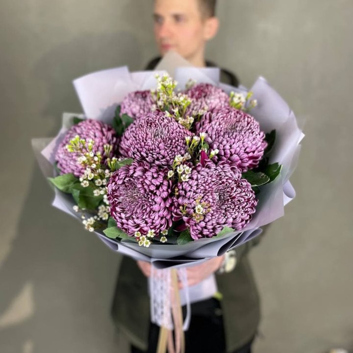 Букет хризантем "Палермо" в Краснодаре