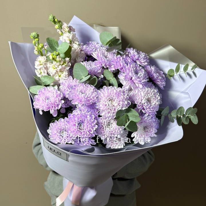 Дуо хризантема и маттиола в Краснодаре