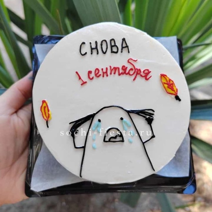 Бенто-торт "Не опять, а снова..." в Краснодаре