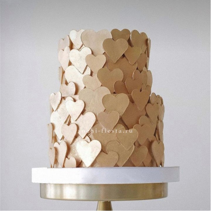 Торт "Hearts" gold в Краснодаре