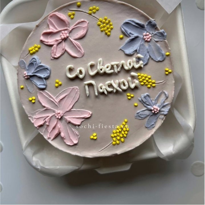 Бенто-торт "Светлой Пасхи" 3 в Краснодаре