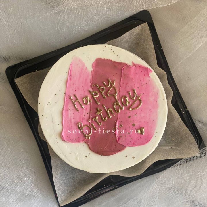 Бенто-торт "С днём рождения" пастель в Краснодаре