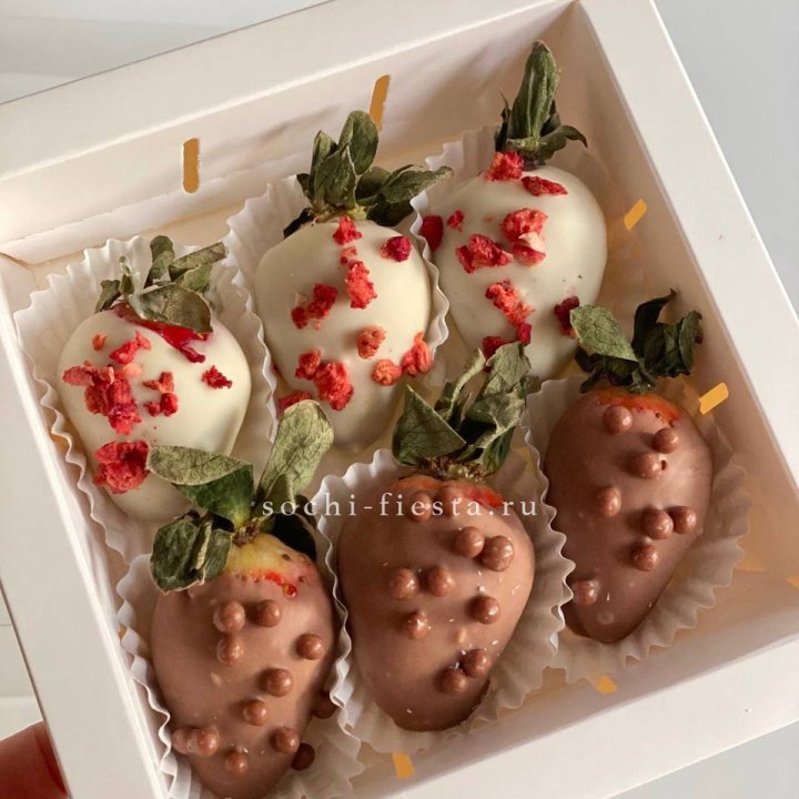 Клубника в шоколаде 6 ягод в Краснодаре