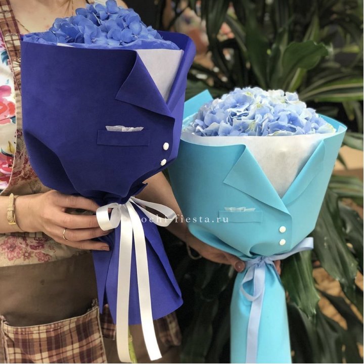 Букет с гортензией с пиджаком в Краснодаре