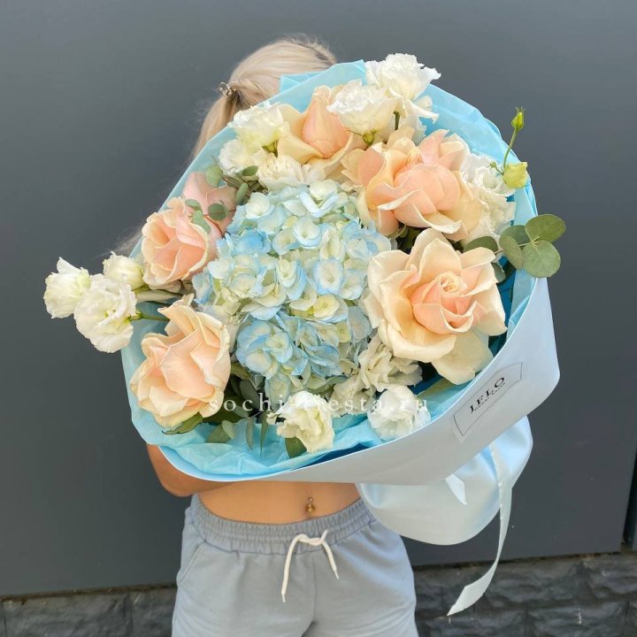 Сборный букет "Голубой закат" в Краснодаре