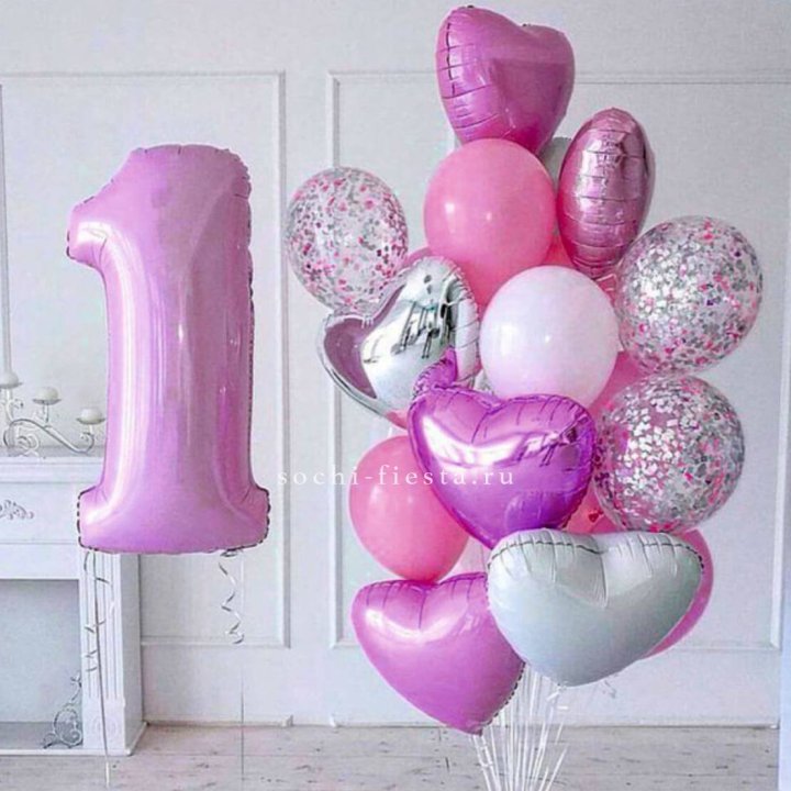 Набор шаров "С днем рождения" в Краснодаре