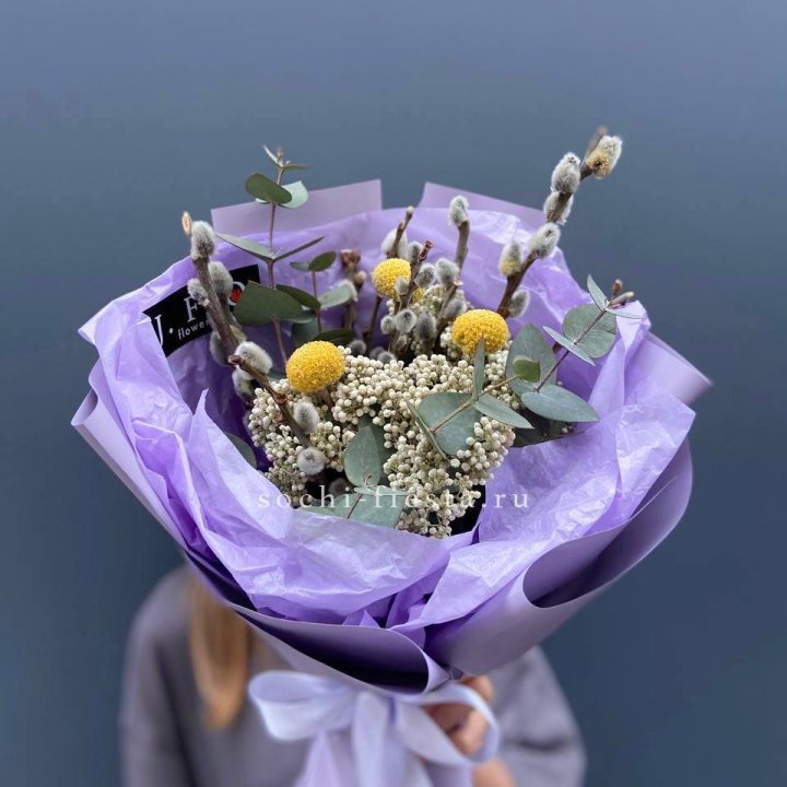 Букет с Вербой №1 в Краснодаре