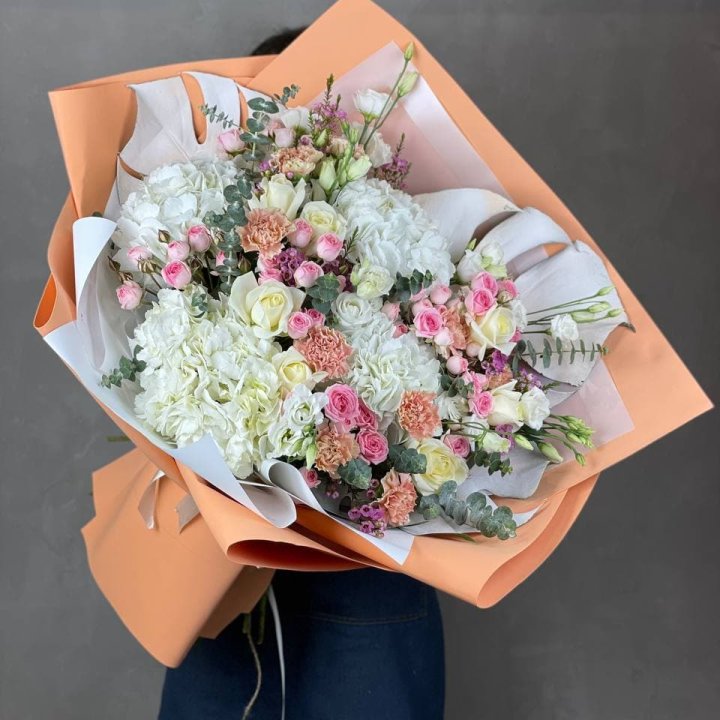 Макси-букет кремовый в Краснодаре