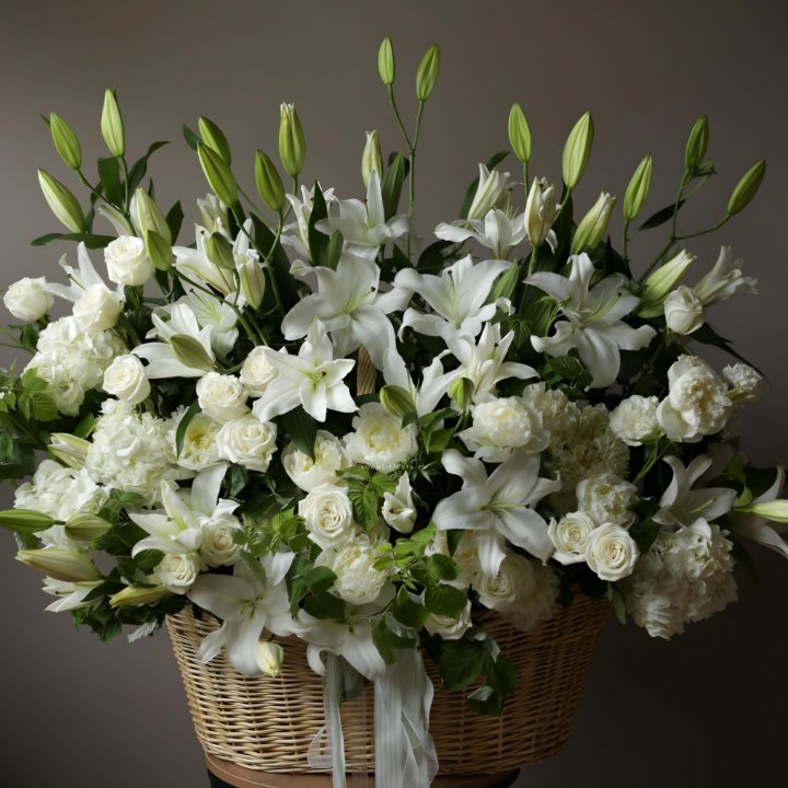 Цветочная корзина макси №3 в Краснодаре