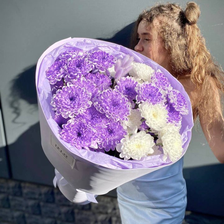  Букет хризантем "Сирена" в Краснодаре