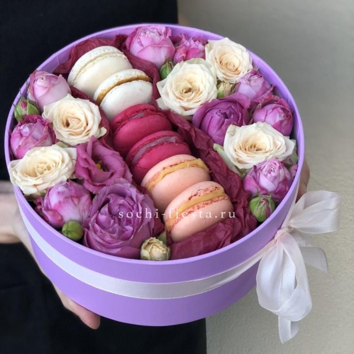 Цветочный бокс "Лаванди" в Краснодаре