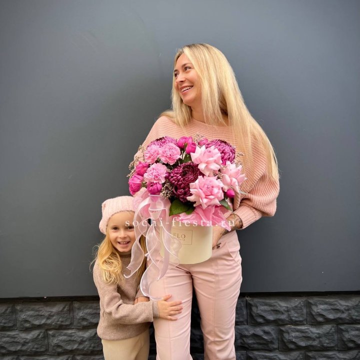 Цветочный бокс "Альба" в Краснодаре