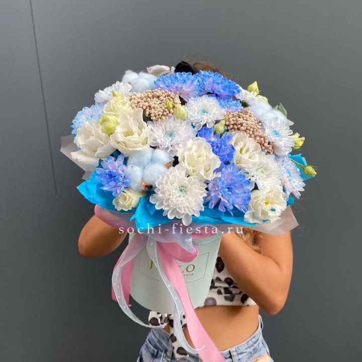 Коробка цветов  " Облако" в Краснодаре