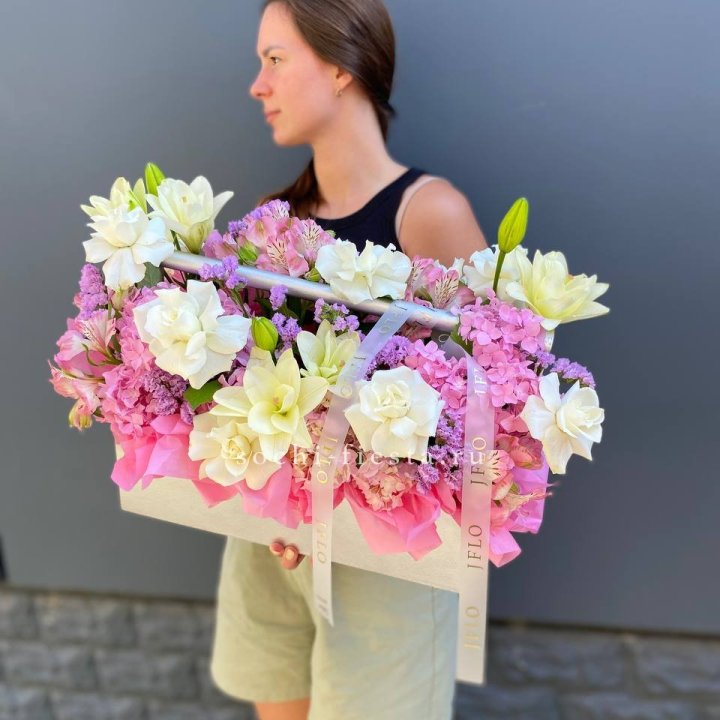 Большой бокс розовый в Краснодаре