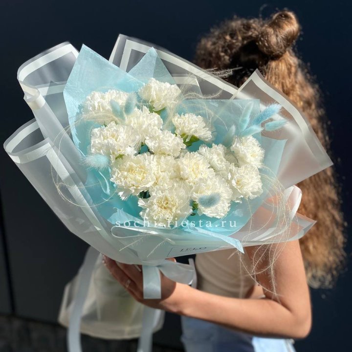 Воздушный букет из диантусов  в Краснодаре