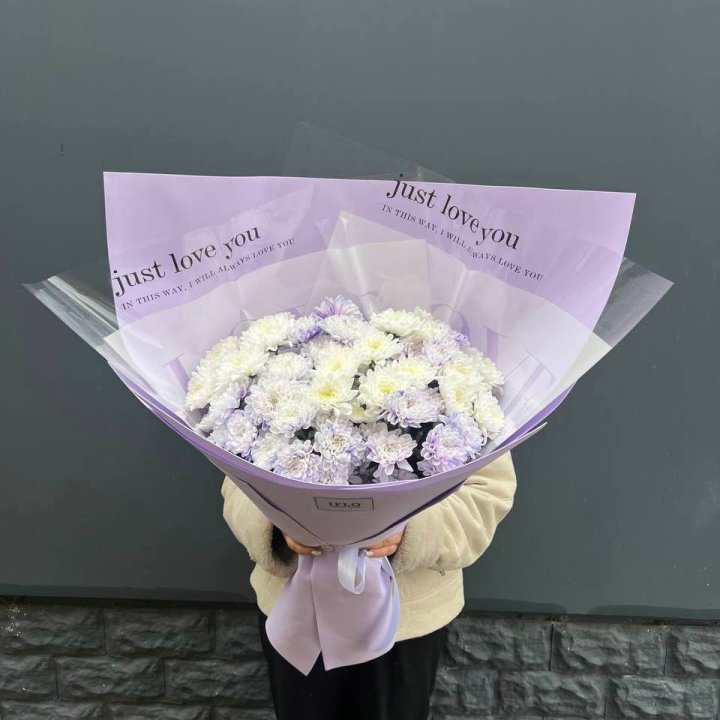 9 воздушных хризантем в Краснодаре