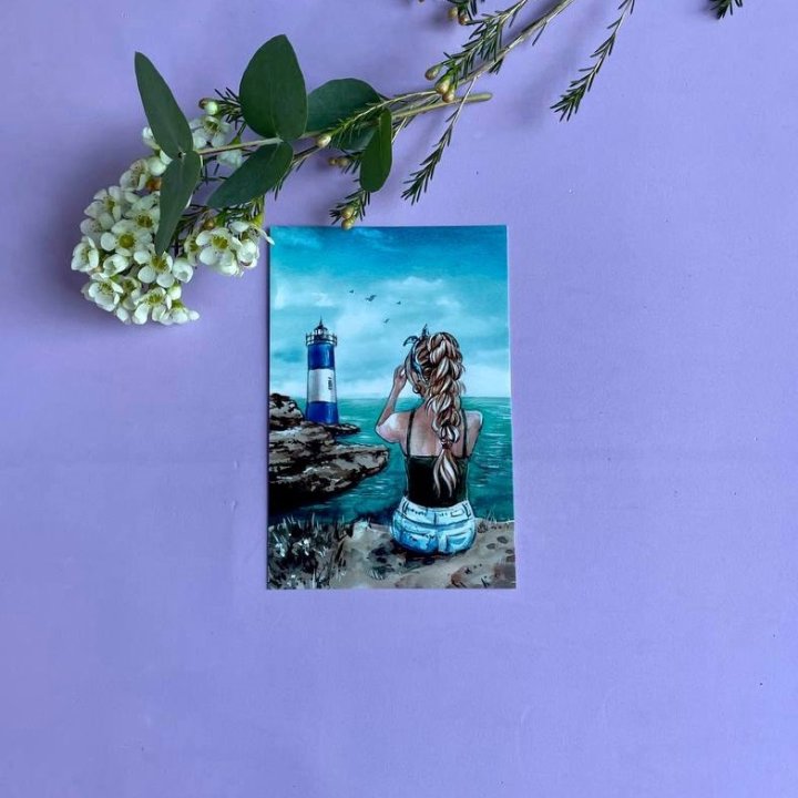 Открытка к букету "Океан" в Краснодаре