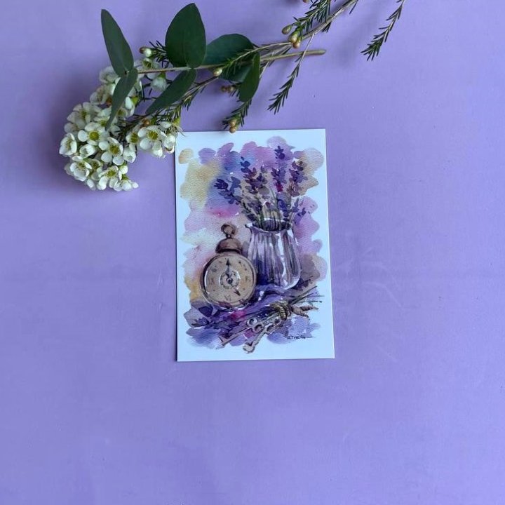 Открытка к букету "Часы" в Краснодаре