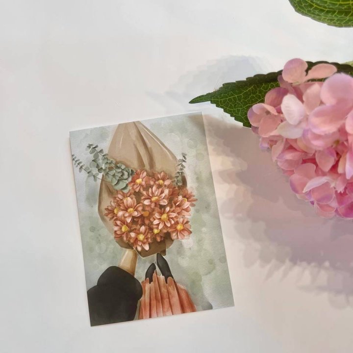 Открытка к букету "Букет" в Краснодаре