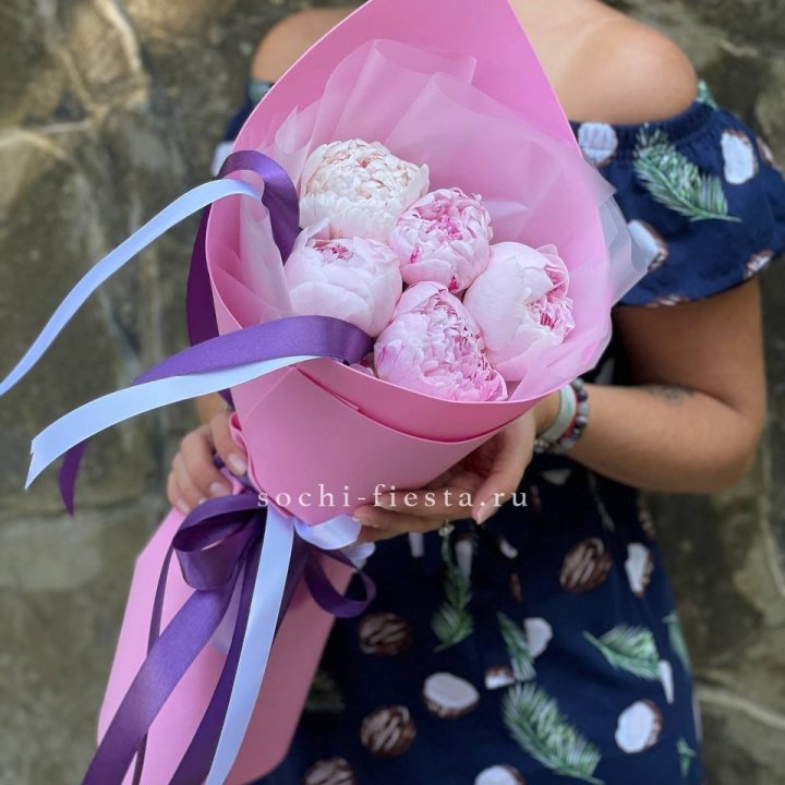 Букет пионов "НАЙ" в Краснодаре