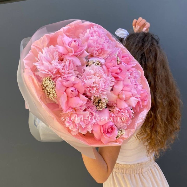  Букет с пионами "Пинки" в Краснодаре