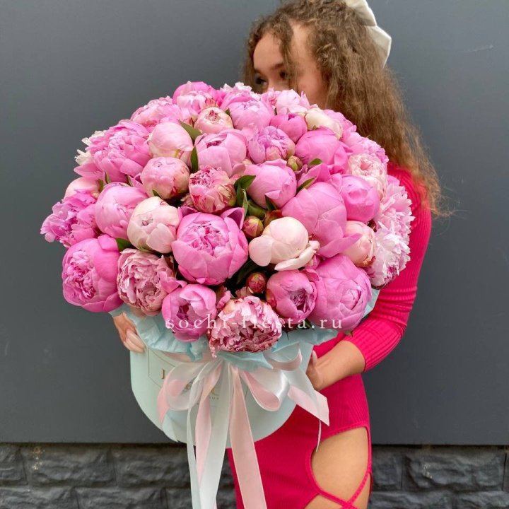 51 пион в цилиндре в Краснодаре