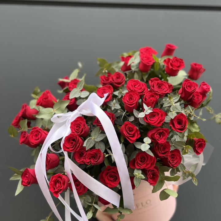 45 Красных роз в боксе "Сеньёрита" в Краснодаре