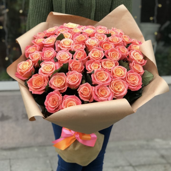 55 роз мисс пигги в Краснодаре