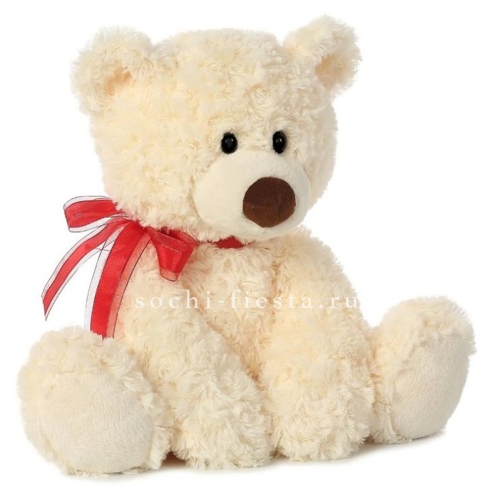 Белый плюшевый мишка  в Краснодаре