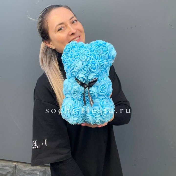 Игрушка медведь голубая в Краснодаре