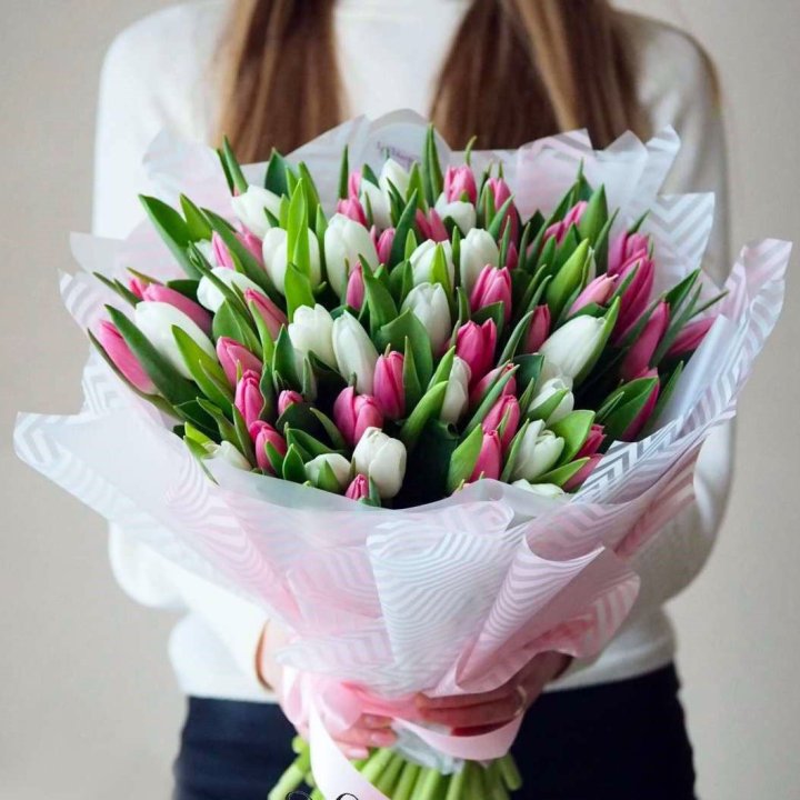 Букет тюльпанов "Лолита" в Краснодаре
