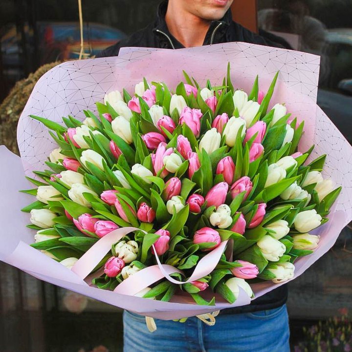 101 тюльпан микс в Краснодаре