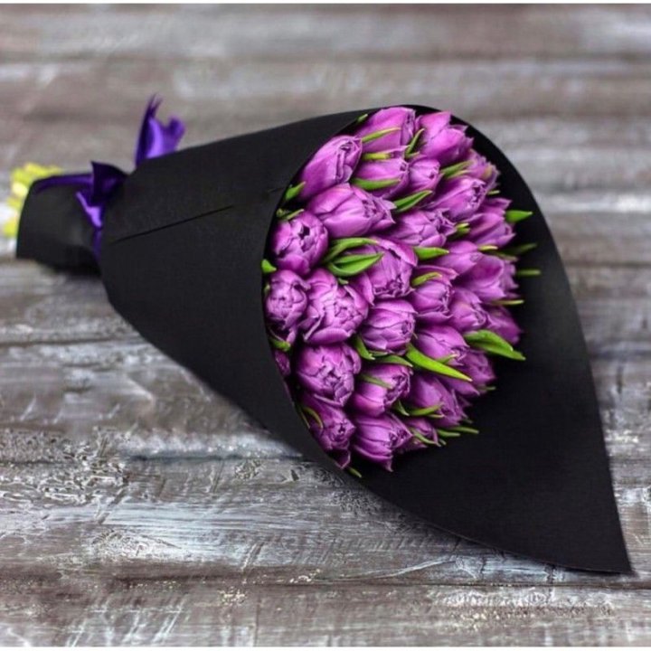 Пионовидные тюльпаны блэк в Краснодаре